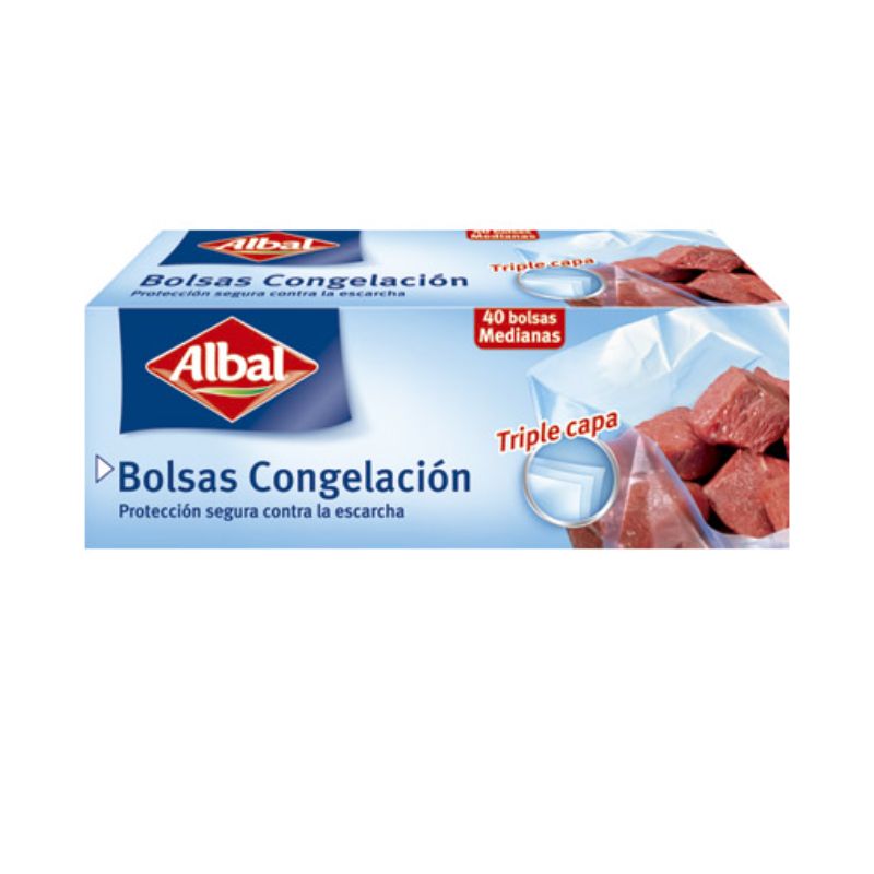 BOLSA CONGELACION ALBAL MEDIANA x40