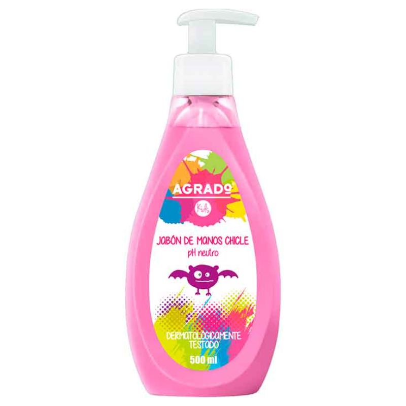 AGRADO JABON MANOS CHICLE PH NEUTRO 500ml - Imagen 2