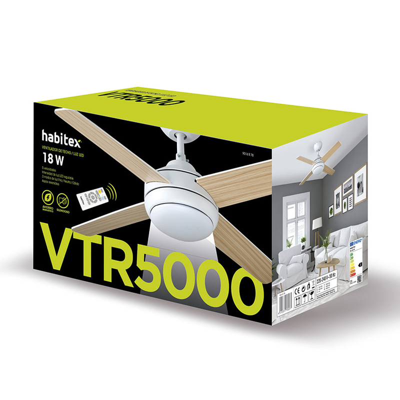 Ventilador de Techo Habitex VTR-5000 con Motor DC - Imagen 4