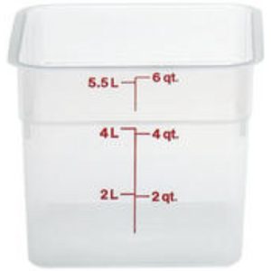 RECIPIENTE CUADRADO + TAPA 5,7 L