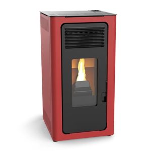 Estufa de pellet Mod. Audax. 6 Kw. Negro.