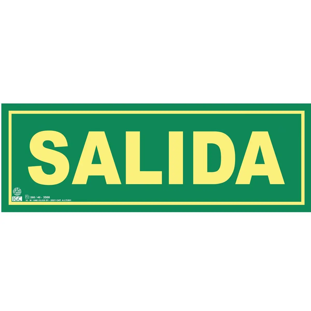 Señal de evacuación : Salida