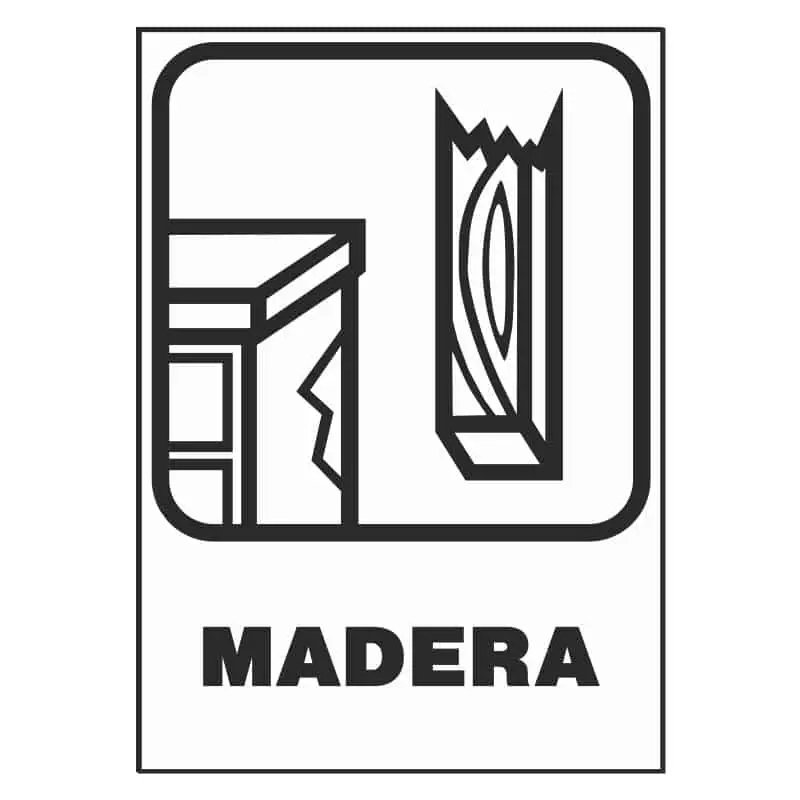 Señalización reciclaje : Madera - Imagen 2