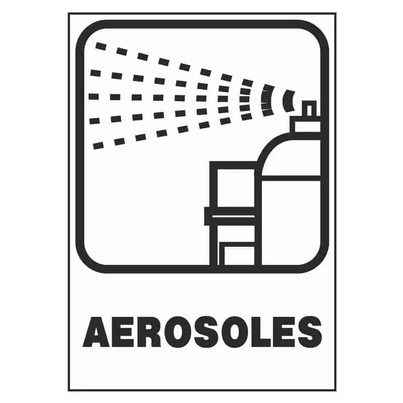 Señalización reciclaje : Aerosoles - Imagen 2