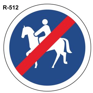 Fin de camino obligatorio para animales de montura ( R-512 )
