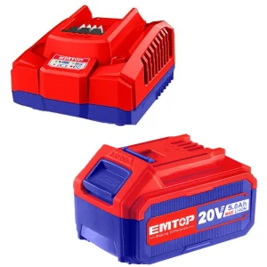Kit Cargador Inteligente 20V 4A + Batería 20V 5.0Ah – EMTOP