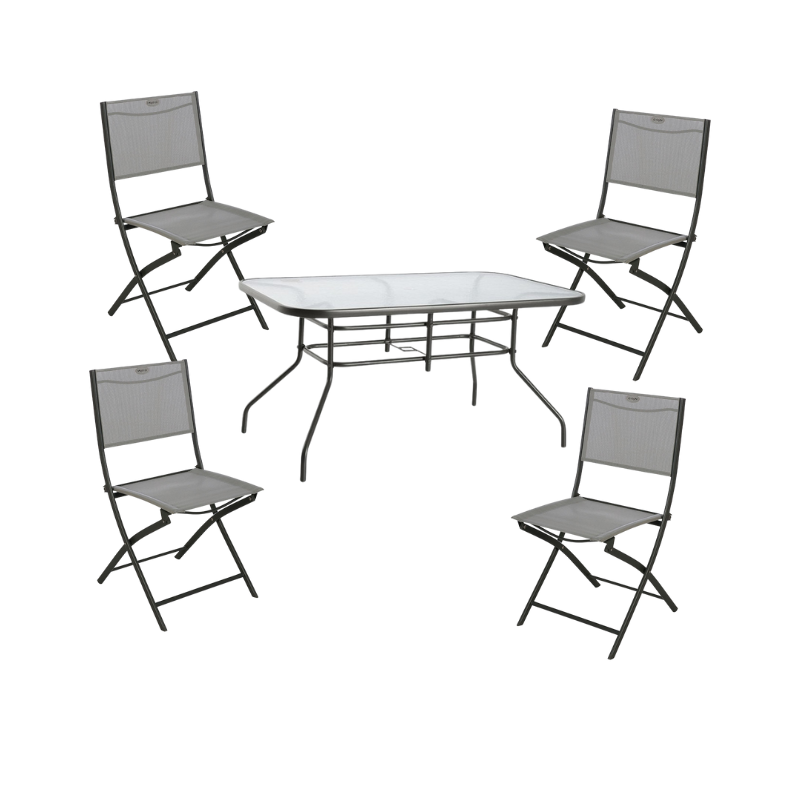 Conjunto de jardín Basic Azúa con 4 sillas - Imagen 2
