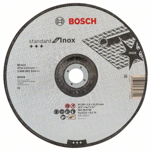Disco de corte Standard for Inox (cóncavo): 230 x 1,9mm - Imagen 2