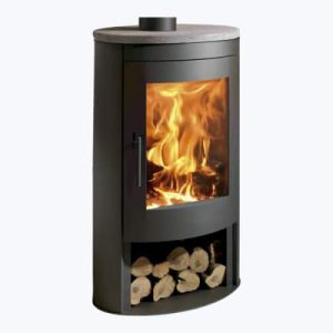 Estufa de leña Oval 1 Stone Ecodesign Panadero