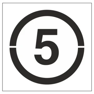 Plantillas acero para pintar en suelo – Número