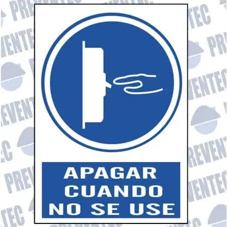 Señal de obligación : Apagar cuando no se use - Imagen 2