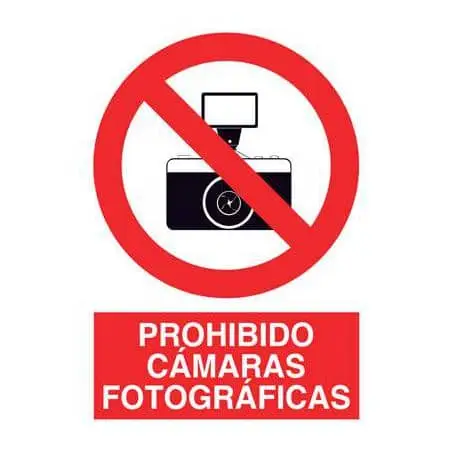 Señales de prevención : Prohibido cámaras fotográficas - Imagen 2