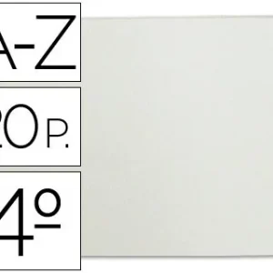SEPARADOR ALFABETICO MULTIFIN 3003 PLASTICO CUARTO APAISADO