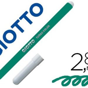ROTULADOR GIOTTO TURBO COLOR LAVABLE CON PUNTA BLOQUEADA UNICOLOR VERDE OSCURO