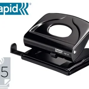 TALADRADOR RAPID FMC20 METALICO COLOR NEGRO CAPACIDAD 20 HOJAS