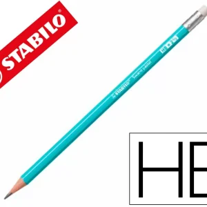 LAPICES DE GRAFITO CON GOMA STABILO SWANO MINA 2,2 MM DUREZA HB AZUL PASTEL (PACK INDIVISIBLE 12 UDS)
