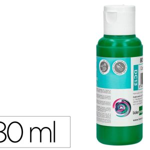 PINTURA ACRILICA LIDERPAPEL BOTE DE 80 ML VERDE OSCURO