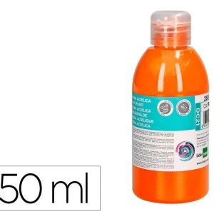 PINTURA ACRILICA LIDERPAPEL BOTE DE 250 ML NARANJA