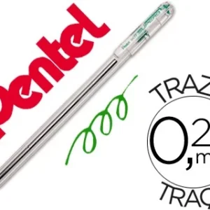 BOLIGRAFO PENTEL BK-77 D VERDE