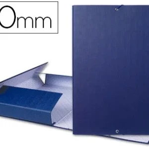 CARPETA PROYECTOS LIDERPAPEL FOLIO LOMO 70MM CARTON FORRADOAZUL