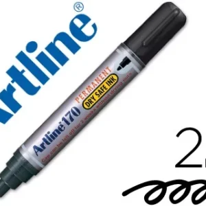 ROTULADOR ARTLINE MARCADOR PERMANENTE 170 NEGRO -PUNTA REDONDA 2 MM -ANTISECADO