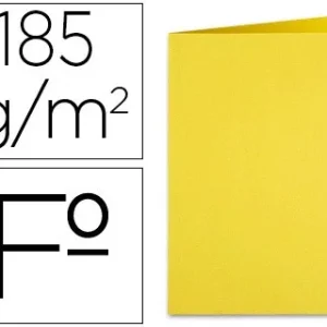 SUBCARPETA LIDERPAPEL FOLIO AMARILLO INTENSO 180G/M2 (PACK INDIVISIBLE 50 UDS)