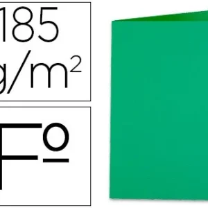 SUBCARPETA LIDERPAPEL FOLIO VERDE INTENSO 180G/M2 (PACK INDIVISIBLE 50 UDS)