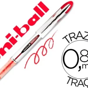 ROTULADOR UNI-BALL ROLLER UB-200 VISION ROJO 0,8 MM -UNIDAD