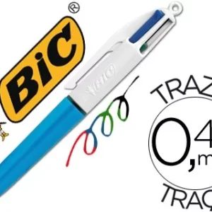 BOLIGRAFO BIC CUATRO COLORES MINI PUNTA MEDIA 1MM