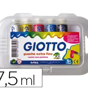 TEMPERA GIOTTO 7,5 ML 5 COLORES SURTIDOS
