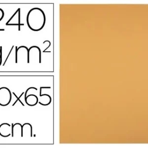 CARTULINA LIDERPAPEL 50X65 CM 240 G/M2 AVELLANA (PACK INDIVISIBLE 5 UDS)