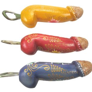 Etnico destapador pene pintado menorca 15cm goldpenis