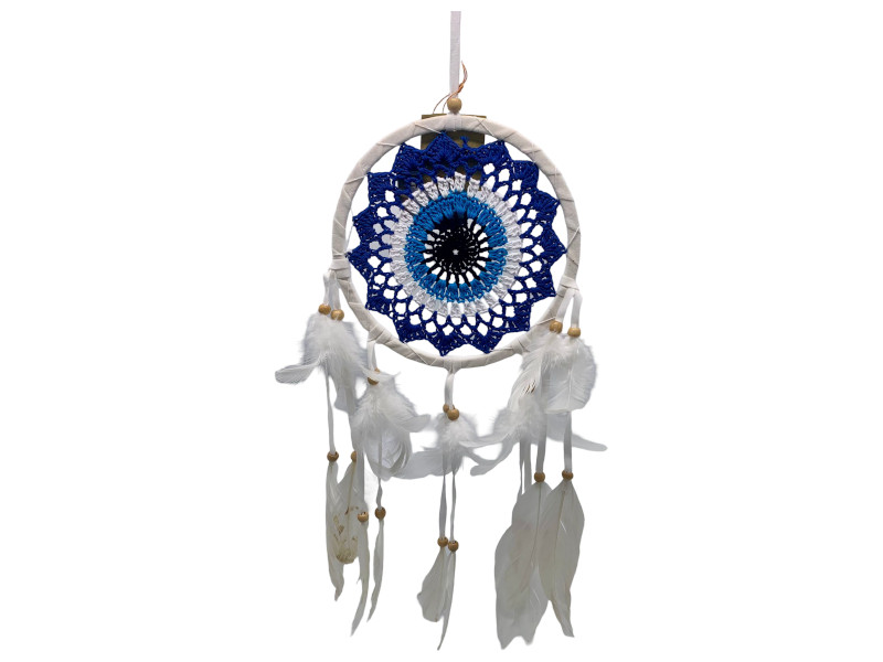 Atrapasueños flor azul 16 cm