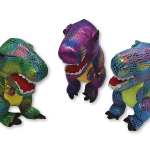 Dinosaurio peluche efecto brillante