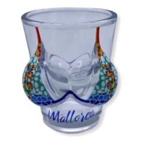 Chupito bikini Mallorca mosaico azul