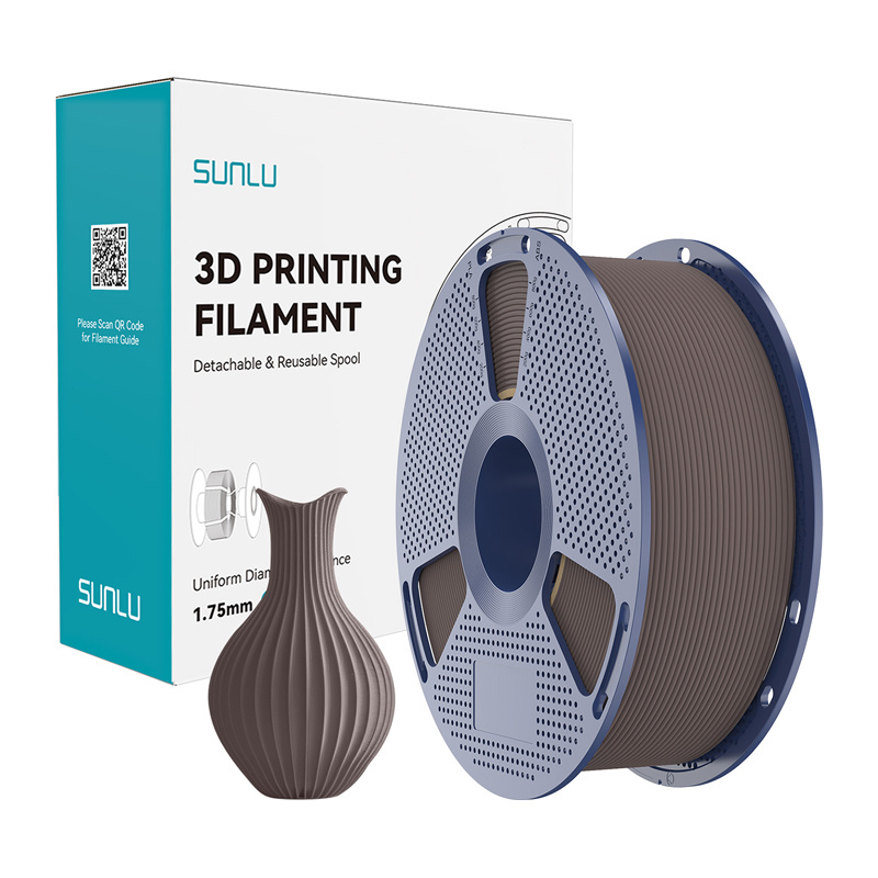 Filamento para impresora 3D SUNLU PLA Classic color chocolate, 1,75 mm, 1 kg - Imagen 2