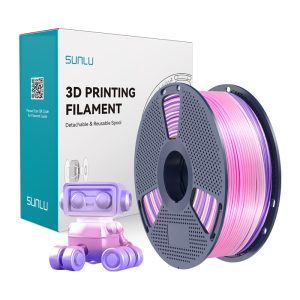 Filamento para impresora 3D SUNLU PLA+ Silk Rainbow 03, 1,75 mm, 1 kg