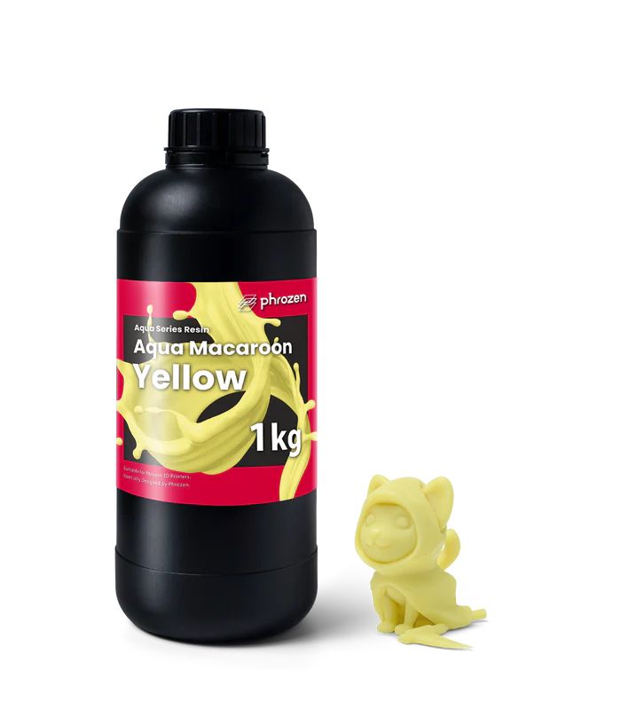 Resina para impresora 3D Phrozen Aqua Macaroon Yellow 1 kg - Imagen 2