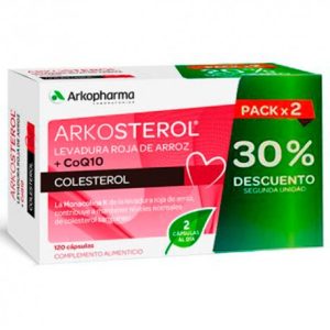 Arkosterol Levadura Roja de Arroz + CoQ10 120 Cápsulas