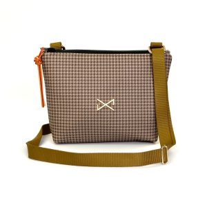 BANDOLERA CLASSIC MINI IMPERMEABLE EN MARRONES DANIEL CHONG