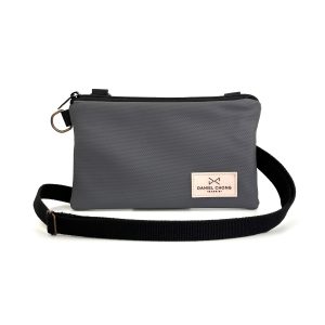 BANDOLERA TRAVELER MINI DANIEL CHONG GRIS CLARO