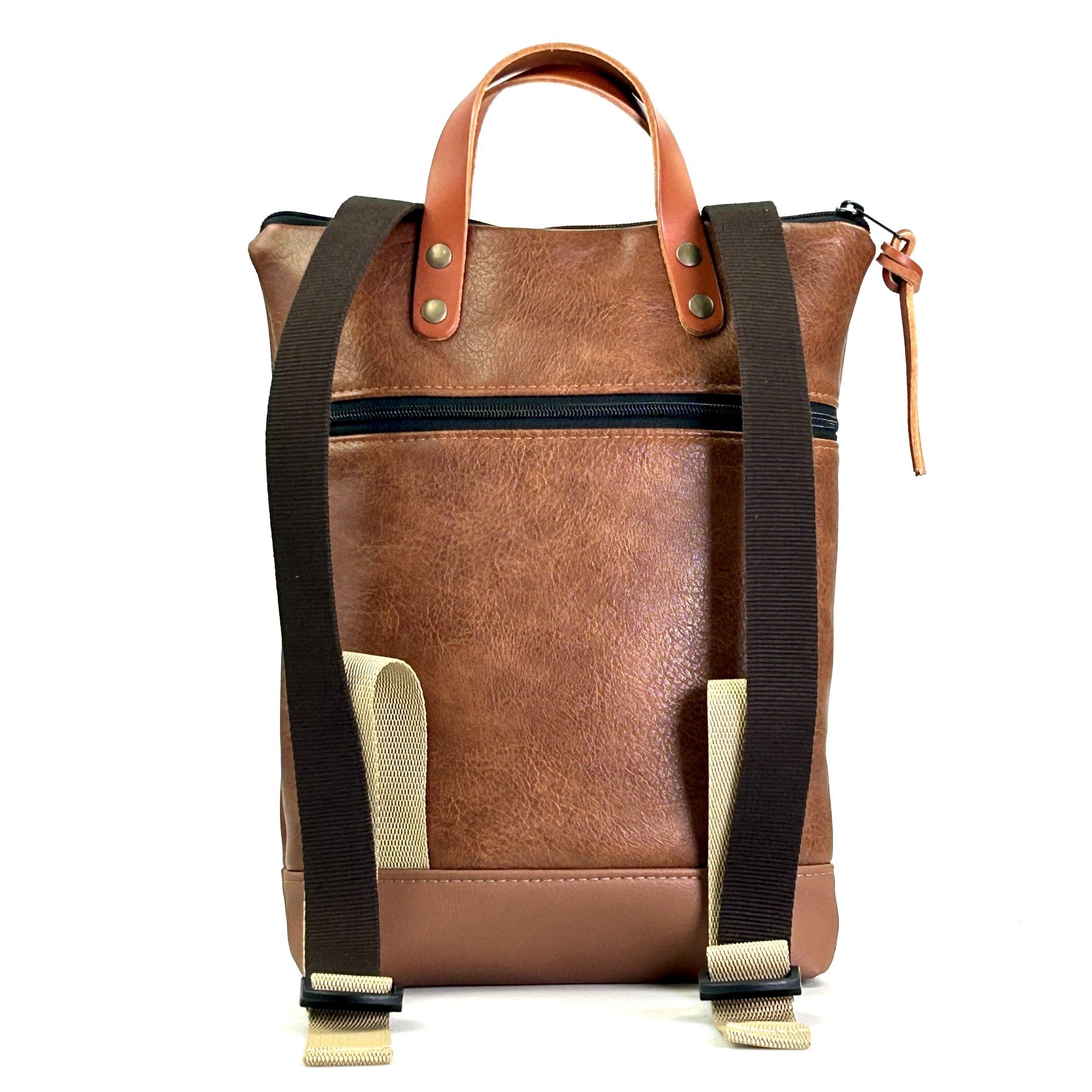 MOCHILA MINI BOOK HOLDER BRUNELLO DANIEL CHONG MARRÓN DZ. - Imagen 5