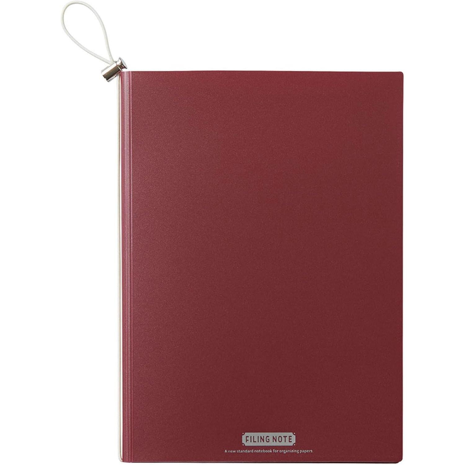 FILING NOTE A5 – Carpeta de archivo A5 con papel cuadriculado roja - Imagen 2