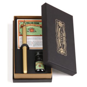 Cofre perla negra Jacques Herbin 1 plumilla y una tinta