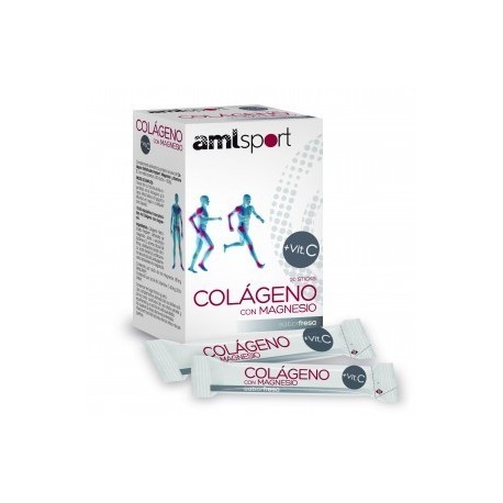 AMLSport Colágeno con Magnesio + Vit C 20 sticks - Imagen 2