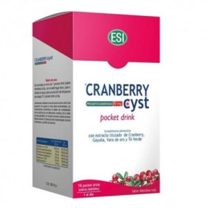 Cranberry Cyst Pocket Drink Sabor Manzana Roja 16 Sobres Bebibles