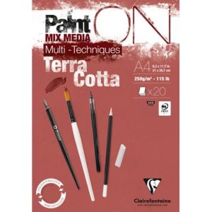 Multitécnicas Bloc Paint’On A4 Terracota