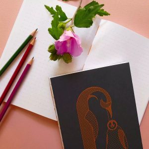Gran cuaderno A5 cosido Pingüinos