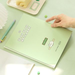 Notebook Blah Blah 05 verde claro grid