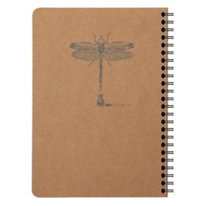Cuaderno Flying Spirit espiral Kraft 14,8*21cm Libélula